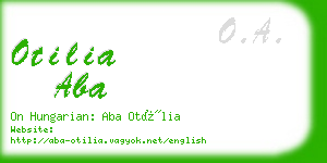 otilia aba business card